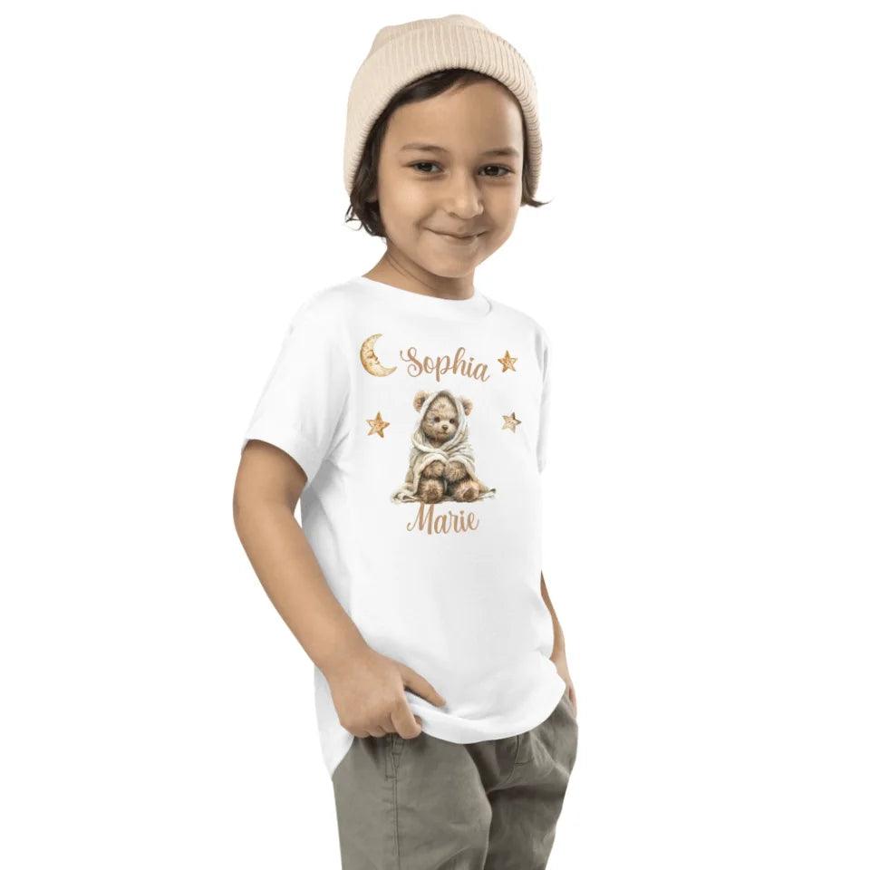 Custom Teddy Bear Wrapped in Blanket T-Shirt - ART-TSH150 - ARTFULANE