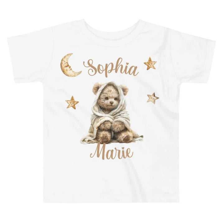 Custom Teddy Bear Wrapped in Blanket T-Shirt - ART-TSH150 - ARTFULANE