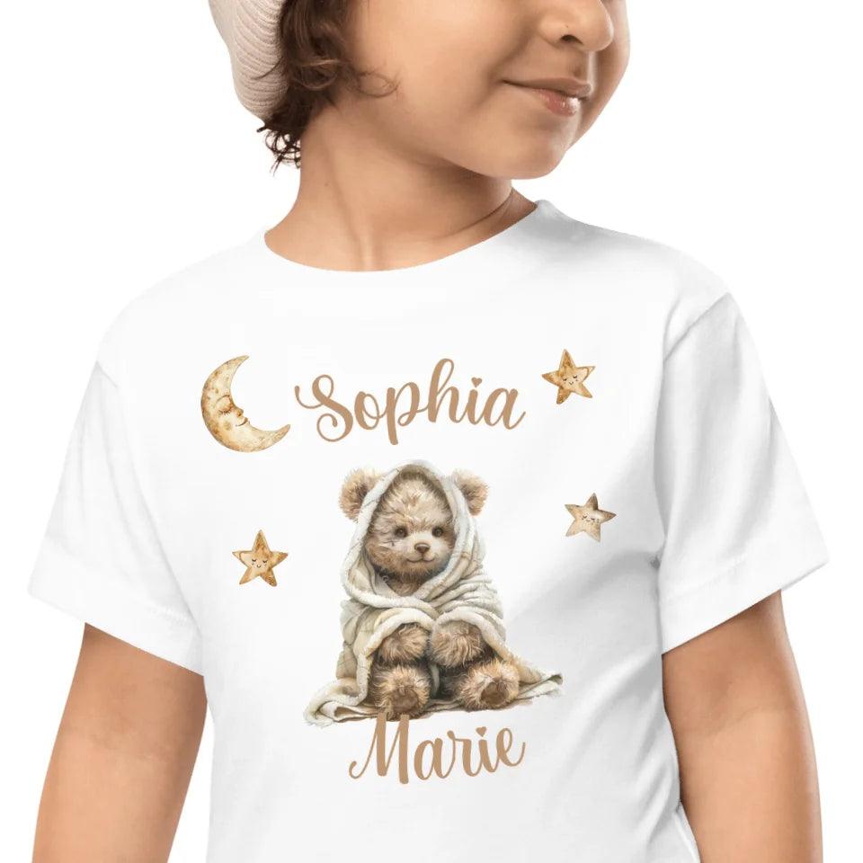 Custom Teddy Bear Wrapped in Blanket T-Shirt - ART-TSH150 - ARTFULANE