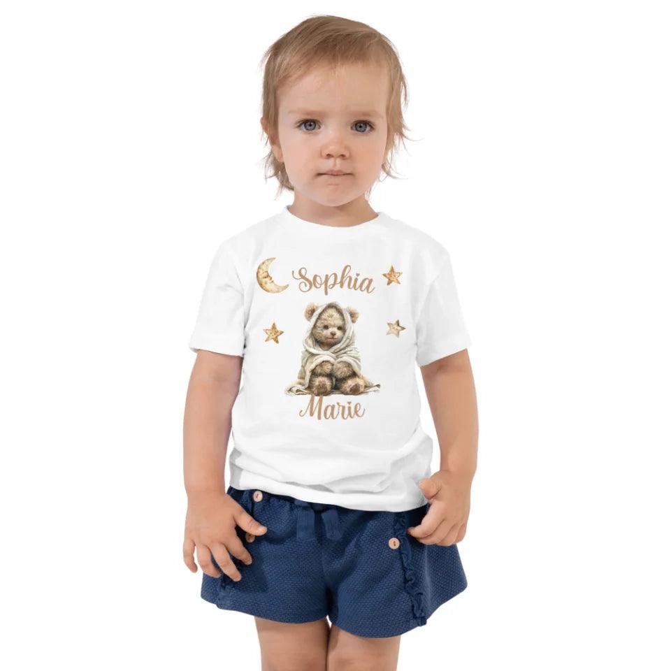 Custom Teddy Bear Wrapped in Blanket T-Shirt - ART-TSH150 - ARTFULANE