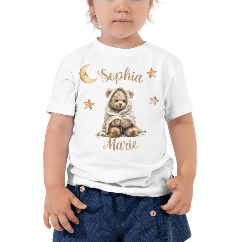 Custom Teddy Bear Wrapped in Blanket T-Shirt - ART-TSH150 - ARTFULANE