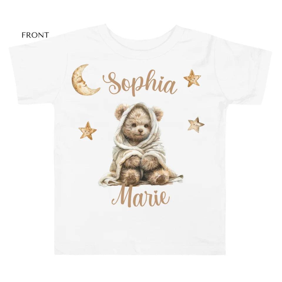 Custom Teddy Bear Wrapped in Blanket T-Shirt - ART-TSH150 - ARTFULANE