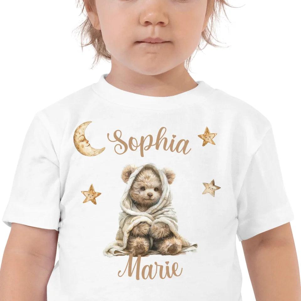 Custom Teddy Bear Wrapped in Blanket T-Shirt - ART-TSH150 - ARTFULANE