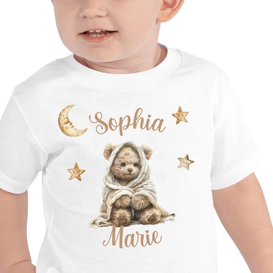 Custom Teddy Bear Wrapped in Blanket T-Shirt - ART-TSH150 - ARTFULANE