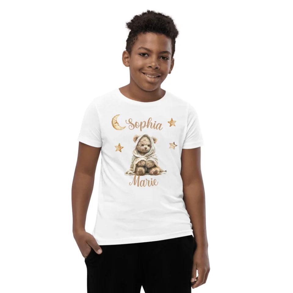 Custom Teddy Bear Wrapped in Blanket T-Shirt - ART-TSH150 - ARTFULANE