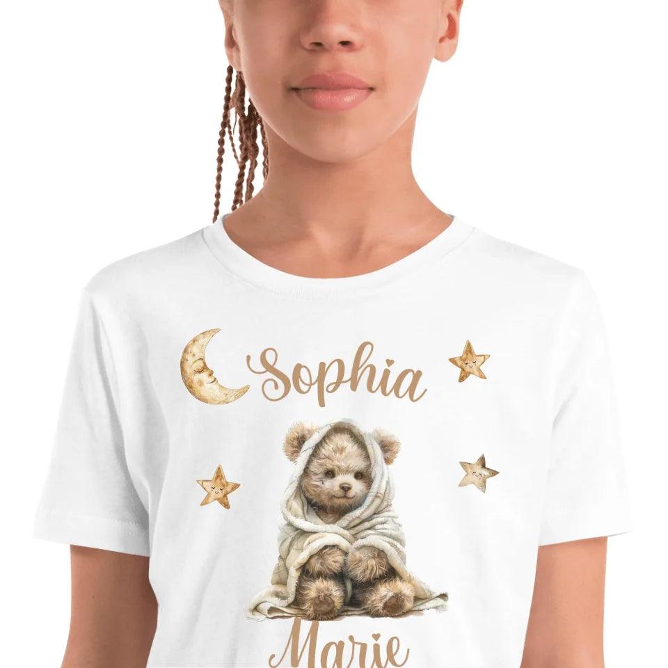 Custom Teddy Bear Wrapped in Blanket T-Shirt - ART-TSH150 - ARTFULANE