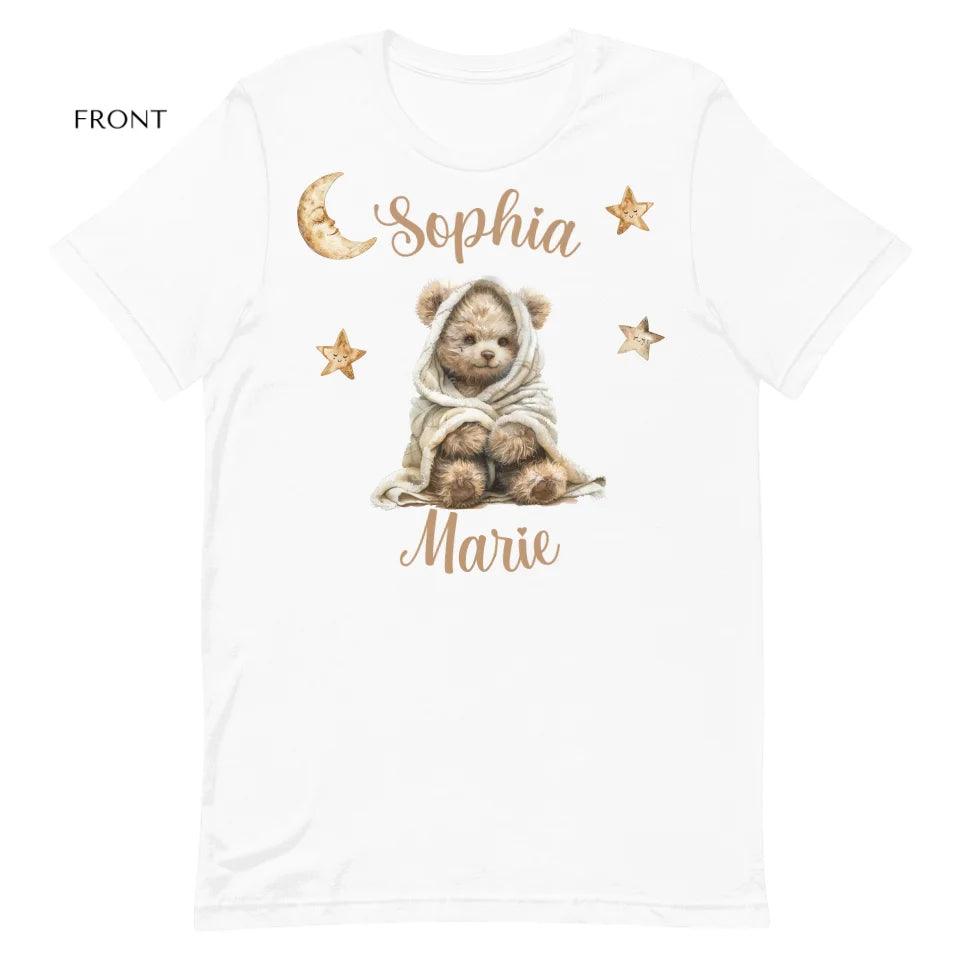 Custom Teddy Bear Wrapped in Blanket T-Shirt - ART-TSH150 - ARTFULANE