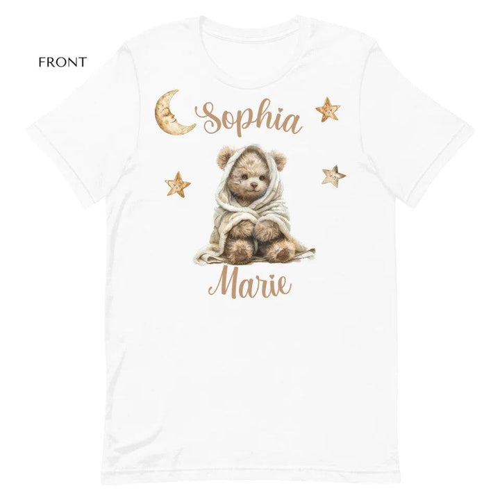 Custom Teddy Bear Wrapped in Blanket T-Shirt - ART-TSH150 - ARTFULANE