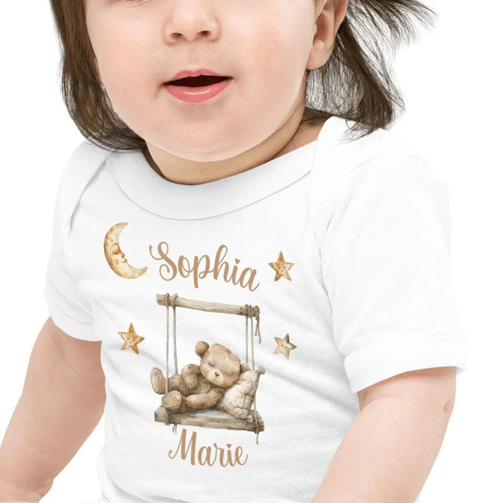 Custom Teddy Bear on Swing T-Shirt - ART-TSH152 - ARTFULANE