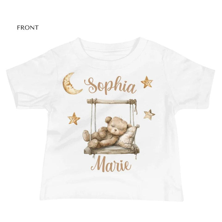 Custom Teddy Bear on Swing T-Shirt - ART-TSH152 - ARTFULANE