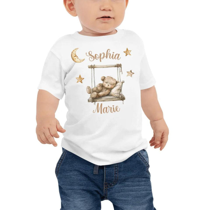 Custom Teddy Bear on Swing T-Shirt - ART-TSH152 - ARTFULANE