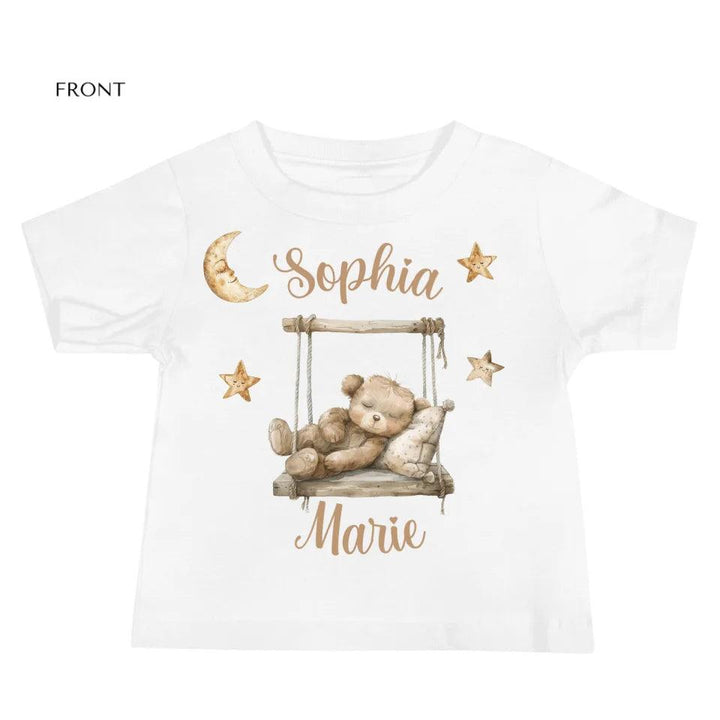 Custom Teddy Bear on Swing T-Shirt - ART-TSH152 - ARTFULANE