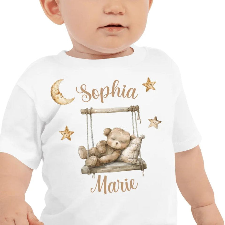 Custom Teddy Bear on Swing T-Shirt - ART-TSH152 - ARTFULANE