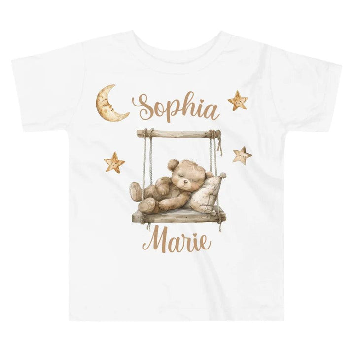 Custom Teddy Bear on Swing T-Shirt - ART-TSH152 - ARTFULANE