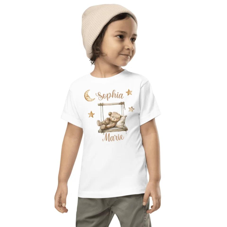 Custom Teddy Bear on Swing T-Shirt - ART-TSH152 - ARTFULANE