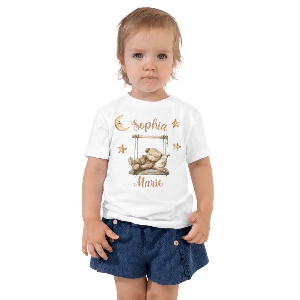 Custom Teddy Bear on Swing T-Shirt - ART-TSH152 - ARTFULANE