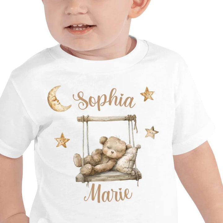 Custom Teddy Bear on Swing T-Shirt - ART-TSH152 - ARTFULANE