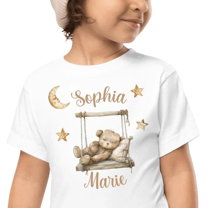 Custom Teddy Bear on Swing T-Shirt - ART-TSH152 - ARTFULANE