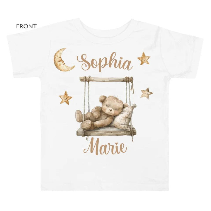 Custom Teddy Bear on Swing T-Shirt - ART-TSH152 - ARTFULANE