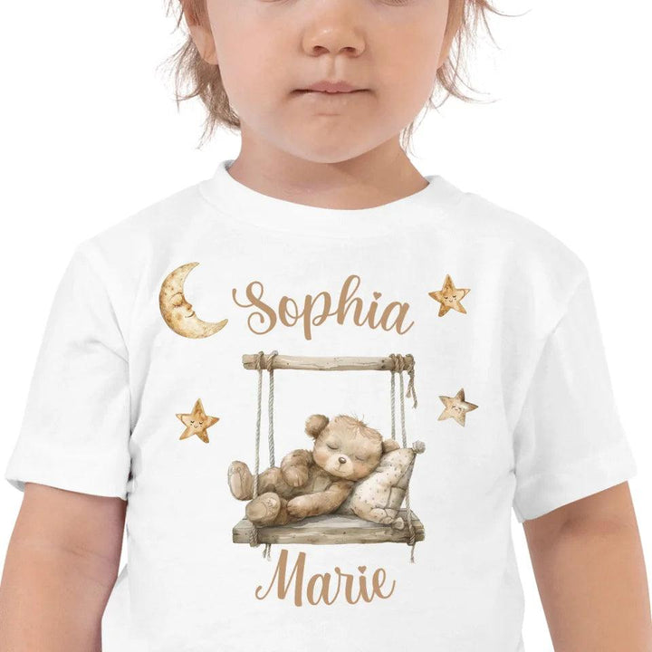 Custom Teddy Bear on Swing T-Shirt - ART-TSH152 - ARTFULANE