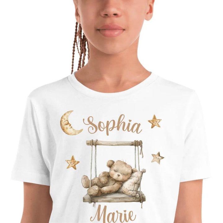 Custom Teddy Bear on Swing T-Shirt - ART-TSH152 - ARTFULANE