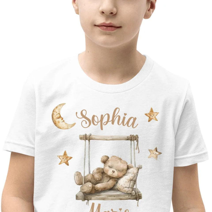 Custom Teddy Bear on Swing T-Shirt - ART-TSH152 - ARTFULANE