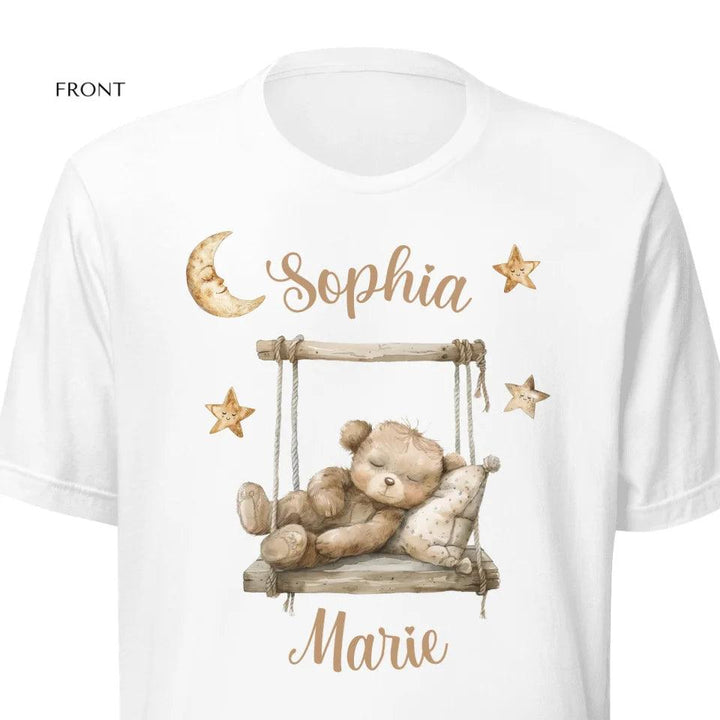 Custom Teddy Bear on Swing T-Shirt - ART-TSH152 - ARTFULANE