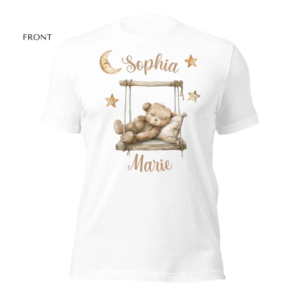 Custom Teddy Bear on Swing T-Shirt - ART-TSH152 - ARTFULANE