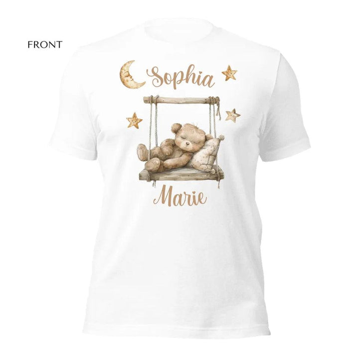 Custom Teddy Bear on Swing T-Shirt - ART-TSH152 - ARTFULANE