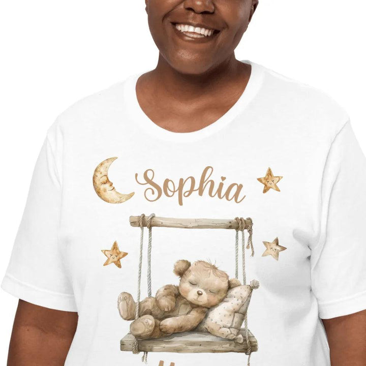 Custom Teddy Bear on Swing T-Shirt - ART-TSH152 - ARTFULANE