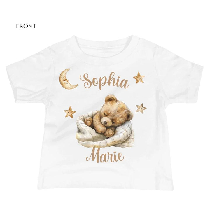 Custom Teddy Bear Sleeping on Blanket T-Shirt - ART-TSH153 - ARTFULANE