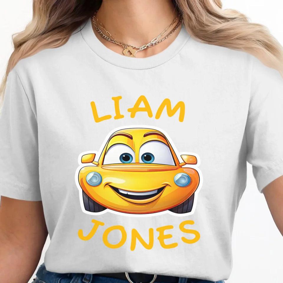 Custom Smiling Cars T-Shirt - ART-TSH155 - ARTFULANE