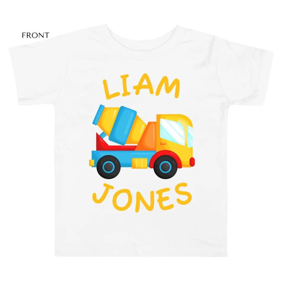 Custom Construction Trucks T-Shirt - ART-TSH156 - ARTFULANE