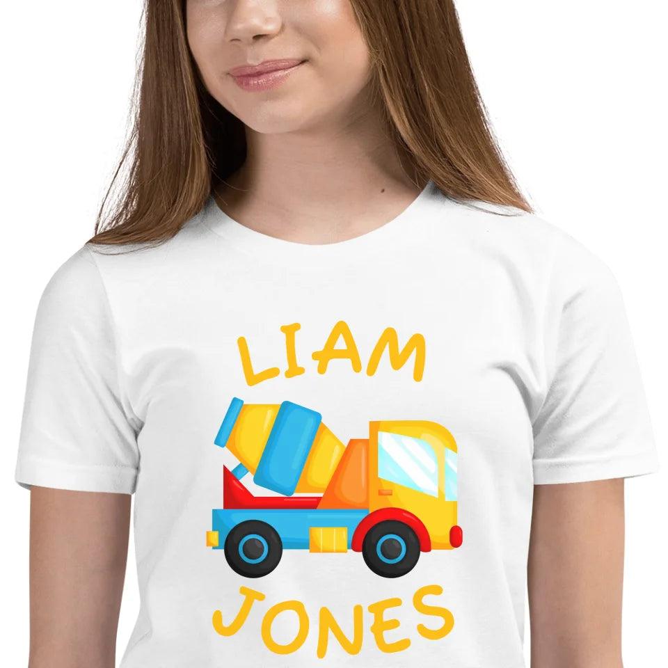 Custom Construction Trucks T-Shirt - ART-TSH156 - ARTFULANE