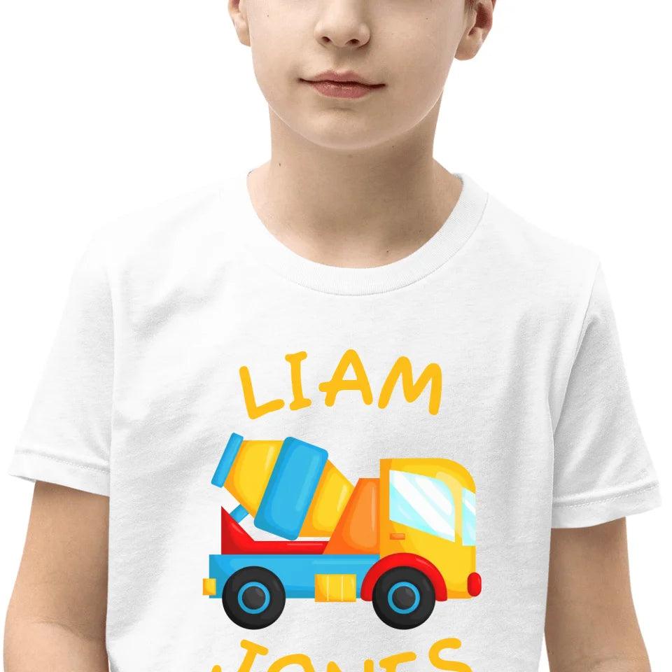 Custom Construction Trucks T-Shirt - ART-TSH156 - ARTFULANE