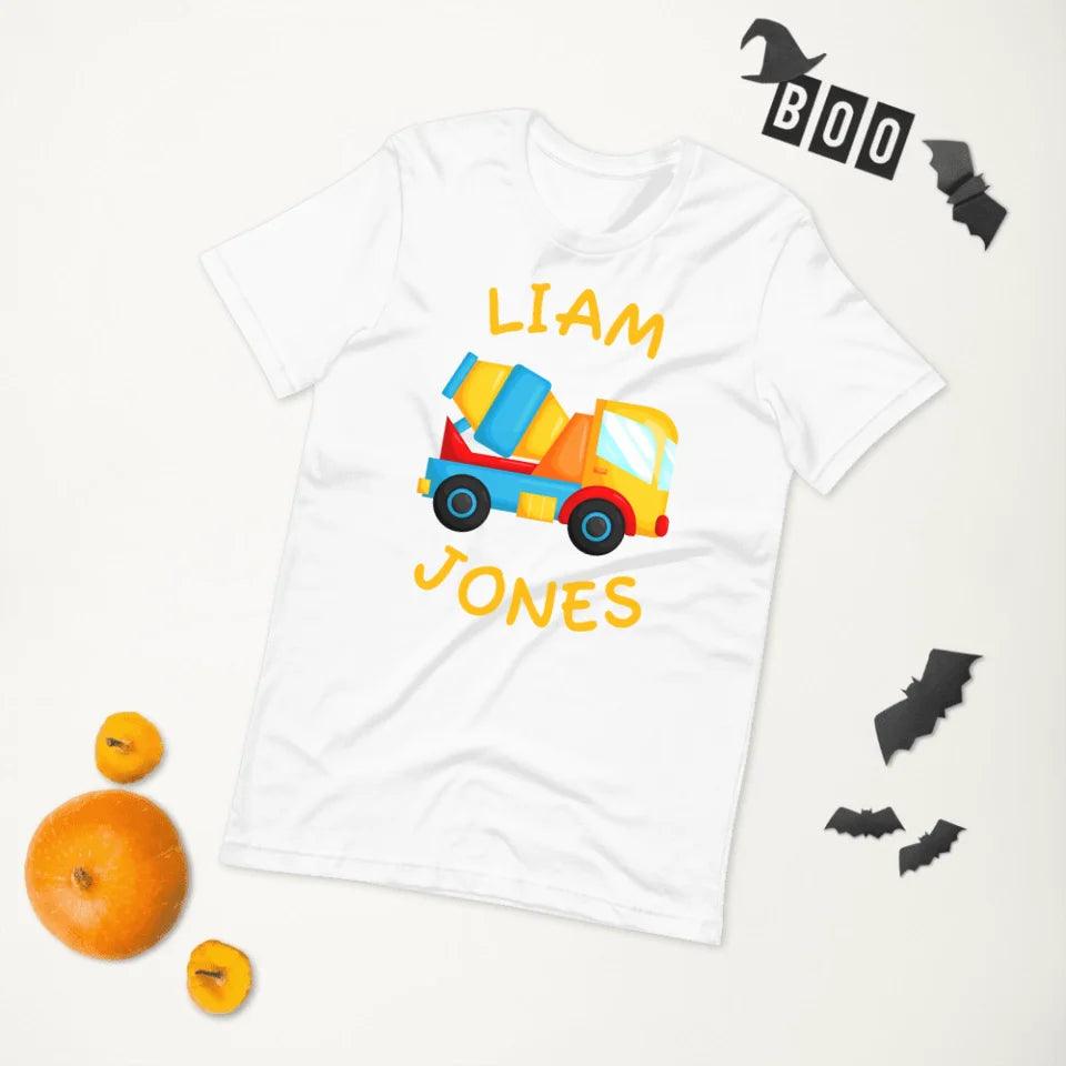 Custom Construction Trucks T-Shirt - ART-TSH156 - ARTFULANE