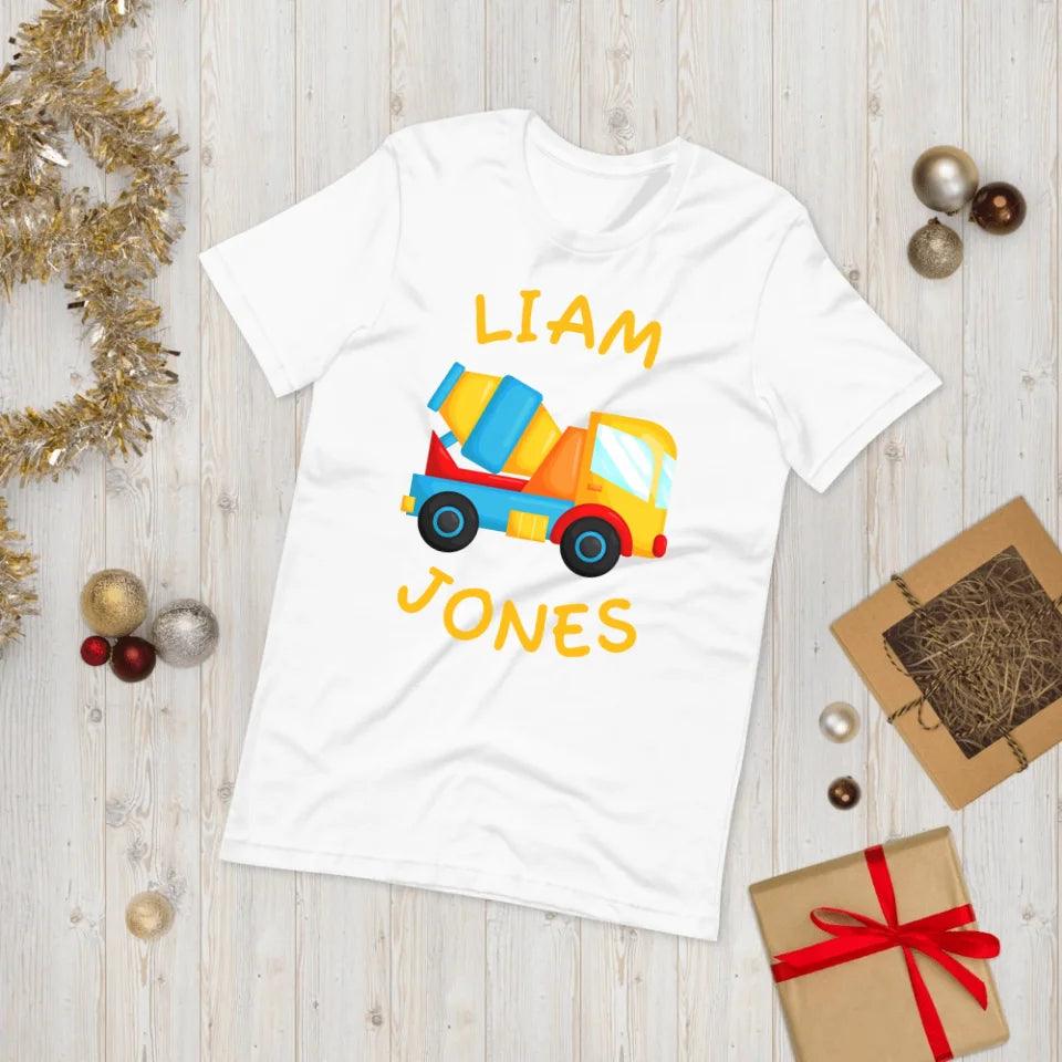 Custom Construction Trucks T-Shirt - ART-TSH156 - ARTFULANE