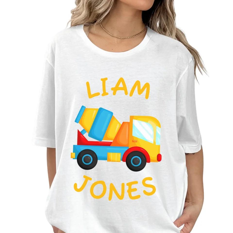 Custom Construction Trucks T-Shirt - ART-TSH156 - ARTFULANE