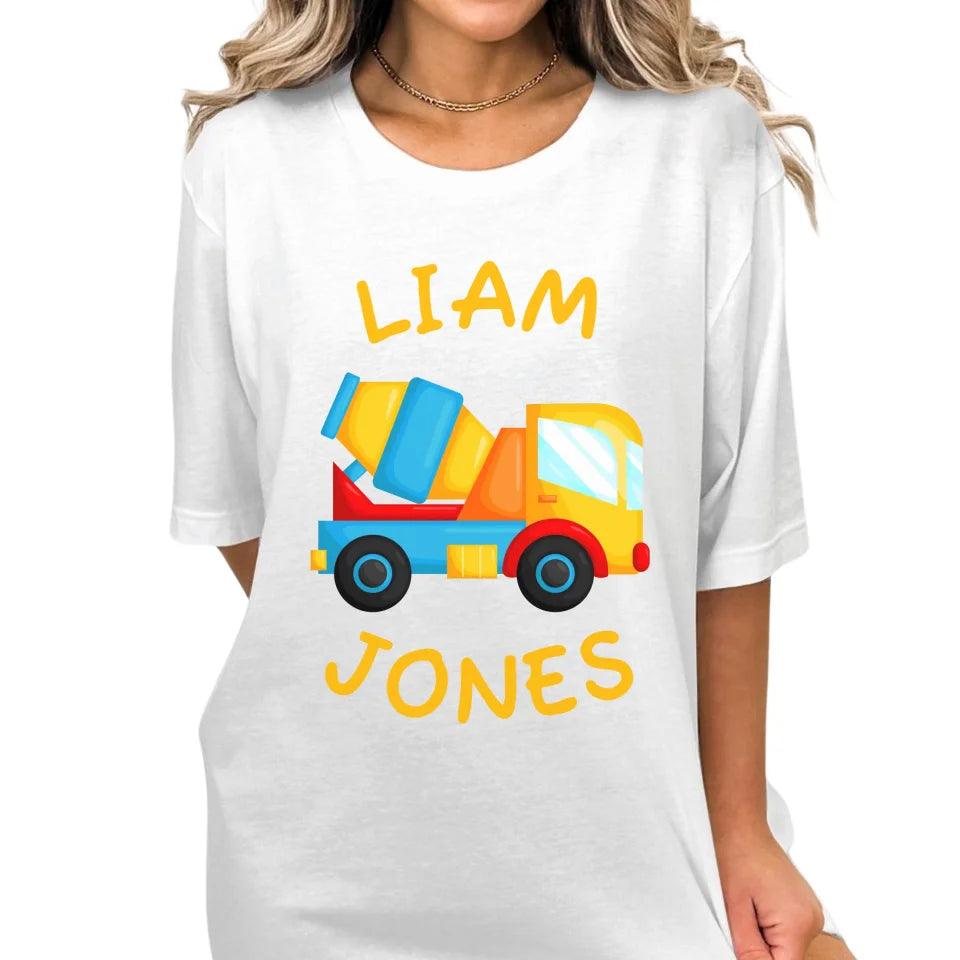 Custom Construction Trucks T-Shirt - ART-TSH156 - ARTFULANE