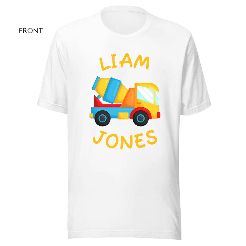 Custom Construction Trucks T-Shirt - ART-TSH156 - ARTFULANE