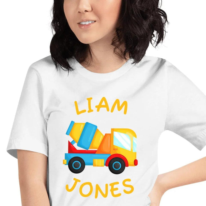 Custom Construction Trucks T-Shirt - ART-TSH156 - ARTFULANE