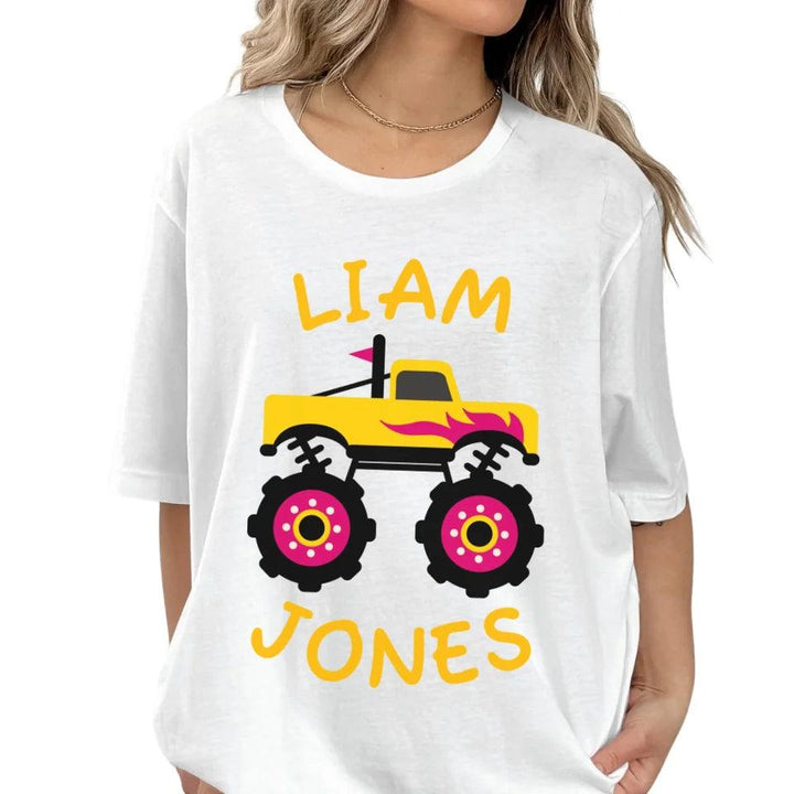 Custom Bright Monster Truck T-Shirt - ART-TSH158 - ARTFULANE