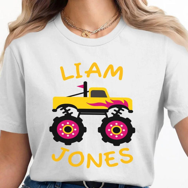 Custom Bright Monster Truck T-Shirt - ART-TSH158 - ARTFULANE