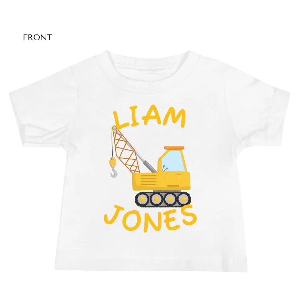 Custom Yellow Construction Trucks T-Shirt - ART-TSH159 - ARTFULANE