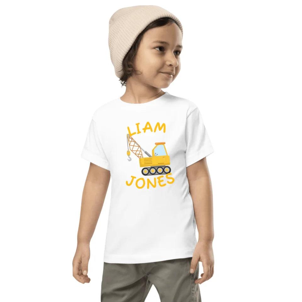 Custom Yellow Construction Trucks T-Shirt - ART-TSH159 - ARTFULANE