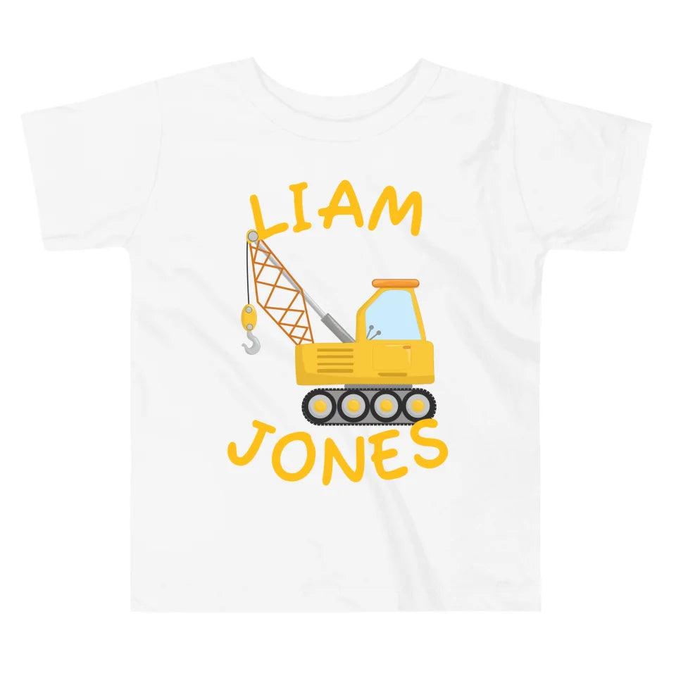 Custom Yellow Construction Trucks T-Shirt - ART-TSH159 - ARTFULANE