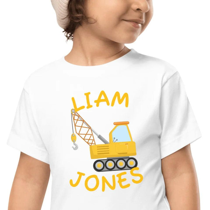 Custom Yellow Construction Trucks T-Shirt - ART-TSH159 - ARTFULANE