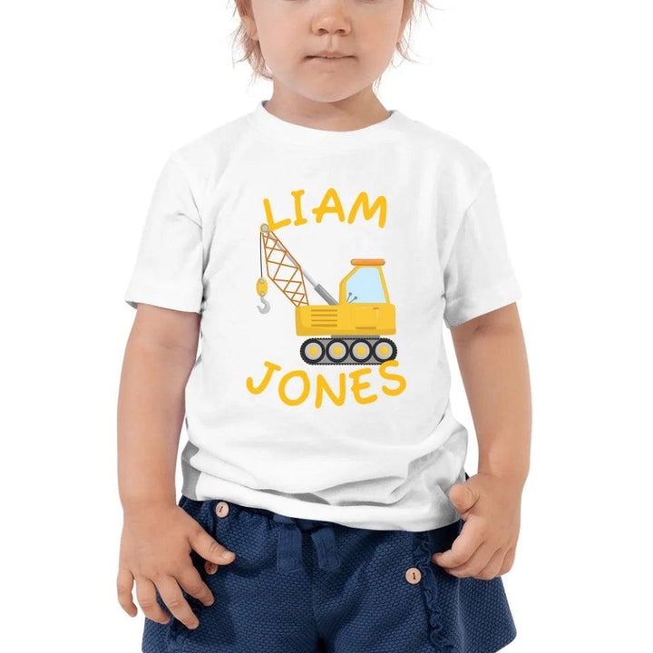 Custom Yellow Construction Trucks T-Shirt - ART-TSH159 - ARTFULANE