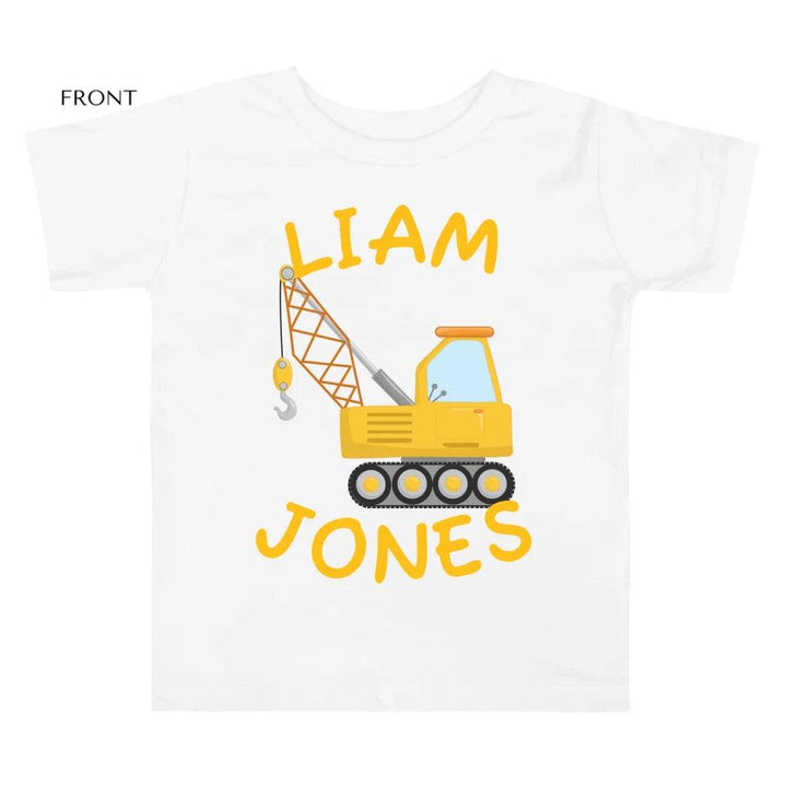 Custom Yellow Construction Trucks T-Shirt - ART-TSH159 - ARTFULANE