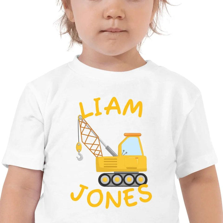 Custom Yellow Construction Trucks T-Shirt - ART-TSH159 - ARTFULANE